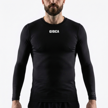 GIOCA Black Long Sleeve Compression