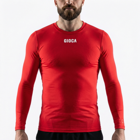 GIOCA Red Long Sleeve Compression