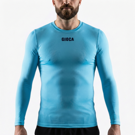 GIOCA Sky Blue Long Sleeve Compression