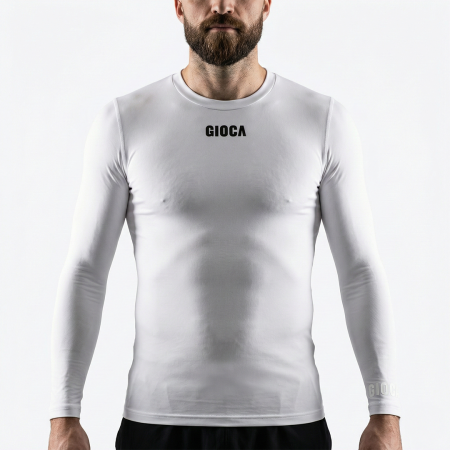 GIOCA White Long Sleeve Compression